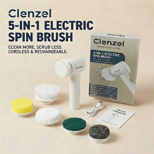Clenzel 5-in-1 Electric Spin Brush